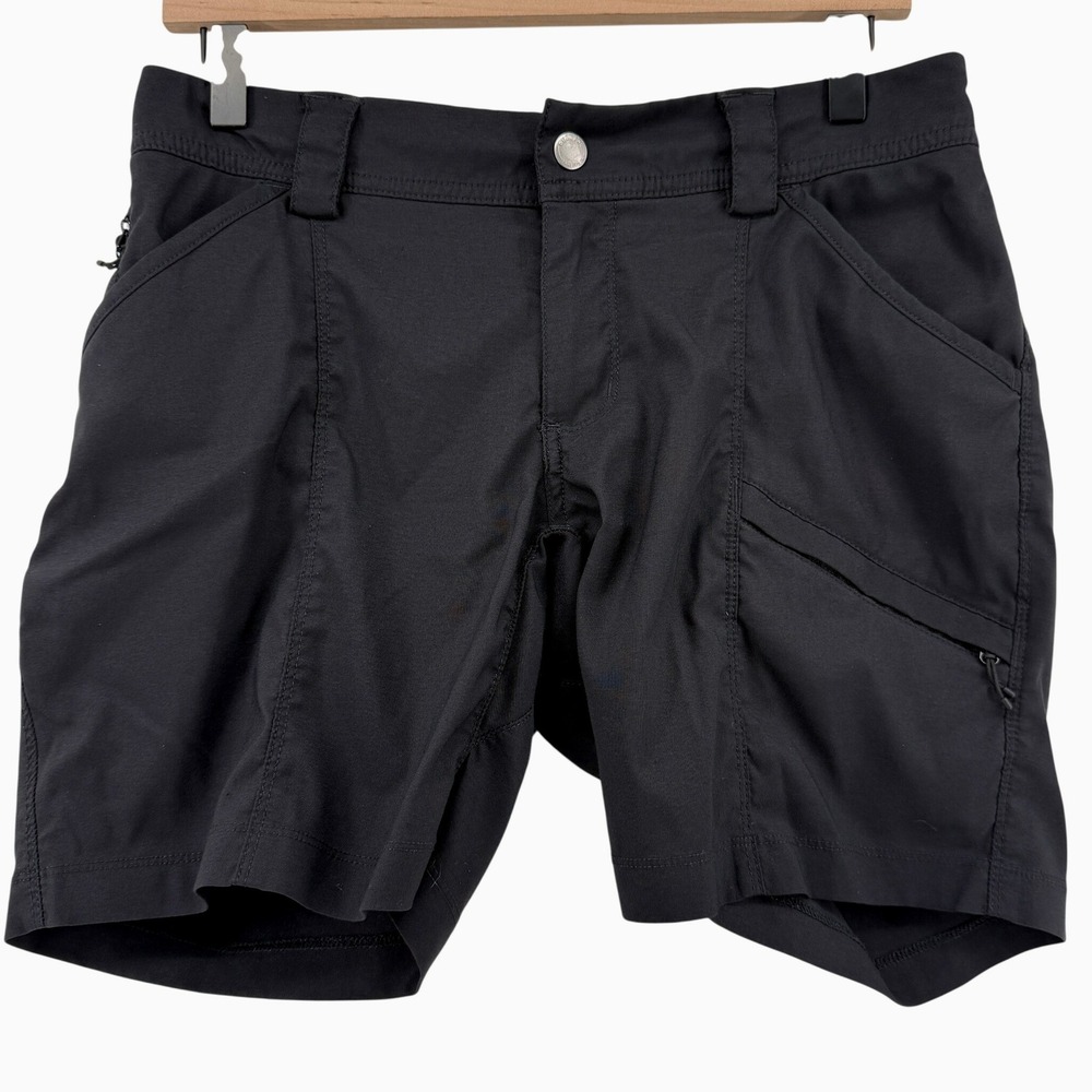Duluth Dry on the Fly 7" Cargo Shorts Black Women 6 Hiking Outdoor Utility